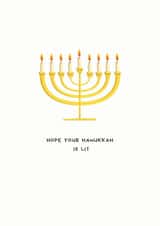 Hope Your Hanukkah Is Lit Hanukkah Christmas Card 16277 created by Kate Rucker
