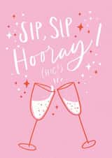 prosecco champagne Congratulations Card 20695 created by Nicky Laatz