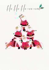 ho ho ho santa Christmas Card 19189 created by cory reid