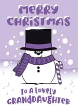snowman illustration Christmas Card 7667 created by Krimbles