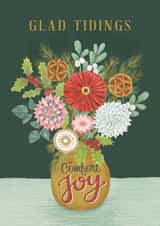 floral pretty Christmas Card 16347 created by Made by Burbs