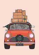 mini mini cooper Christmas Card 20899 created by Lauren Heimsoth