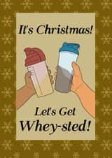 whey protein Christmas Card 18480 created by Doris Dishcloth