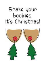 Boobs Boobies Christmas Card 16067 created by Oh You Know Aaron