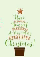 Tree Green Christmas Card 20282 created by TaylorPurpleCards