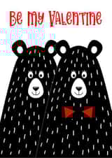 bear adult Valentines Day Card 13798 created by CardandFast