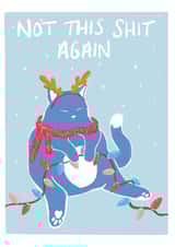 shit not Christmas Card 16624 created by That Fat Cat Illustration