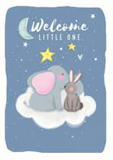 welcome little one new baby New Baby Card 19467 created by Leebee Designs
