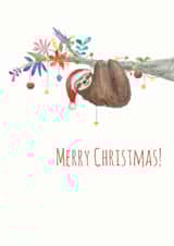 adult animal Christmas Card 39001 created by Kathleen Illustration