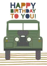 land rover landrover Birthday Card 20007 created by Hannah Rogers