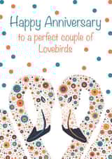 Cute Anniversary card - Lovebirds created by Ashley Roberts