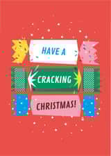 cracker cracking Christmas Card 20284 created by Neil Clark