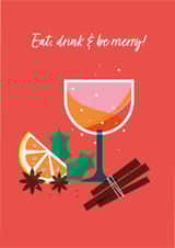 eat drink Christmas Card 20286 created by Neil Clark