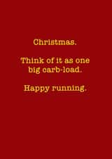 running card christmas card Card 36802 created by Running Cards UK
