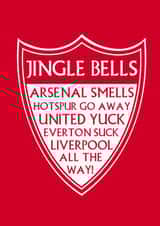 Funny Liverpool F.C. Christmas Card created by Pottsy Prints