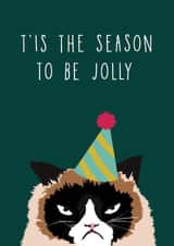 cat grumpy cat Christmas Card 18809 created by Aimee Smith