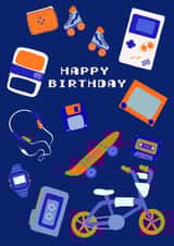 gameboy Child Birthday Card 20887 created by ELLE POULSON