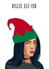 billie billie eilish Christmas Card 39867 created by MerryNotesDesigns