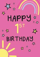 1st 1 Birthday Card 20632 created by The Happy Company