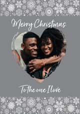 Personalised Christmas Photo Card created by Filthy Sentiments - Classic Christmas Card - To The One I Love