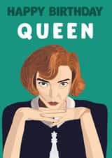 Queen's Gambit Netflix Birthday Card 16654 created by David Rudd