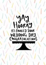 Yay, Hooray, Wedding Day Card created by Muses & May 