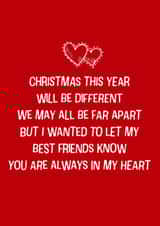 Always Bestfriends Christmas Card 42638 created by Jenny Bowman