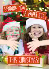 Personalised Christmas Photo Card created by I Made A Card - Cute Christmas Card - Paper Hug