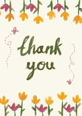 adult bee Thank You Card 22325 created by Bethany Christou