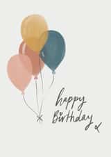 Happy birthday Balloons  Card 46215 created by Megan Grace