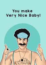 Borat new baby created by Lucy Rose Party