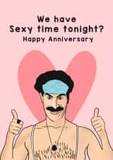 Borat anniversary created by Lucy Rose Party