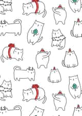 cat present Christmas Card 22923 created by Anna Alekseeva