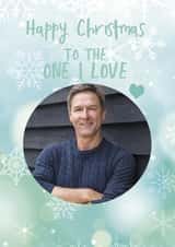 Personalised Christmas Photo Card created by Giddy Kipper - Cute Christmas Card - To The One I Love