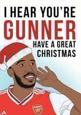 Arsenal Christmas Card - Aubameyang created by Bonne Nouvelle
