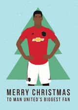 Manchester United Christmas Card - Marcus Rashford created by Bonne Nouvelle