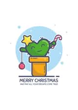 bauble cacti Christmas Card 43700 created by Evgenia Balchinova