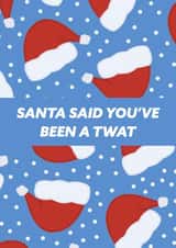 Santa said card created by Ellie Fflur Studio