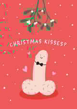 Christmas Kisses Cheeky Christmas Card created by Fliss Muir