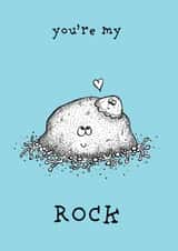 rock illustration Love & Friendship Card 20904 created by Dionne Turnbull