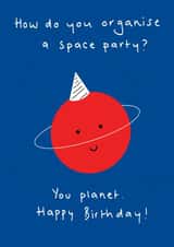 organise space Birthday Card 17933 created by Donna Moran Designs