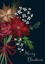 traditional bouquet Christmas Card 35434 created by Victoria Nelson
