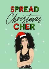 spread cher Christmas Card 19090 created by rachels_type