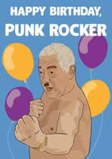 punk rocker Birthday Card 16658 created by David Rudd