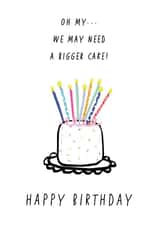 humour cake Birthday Card 16466 created by Jessica Eyre