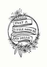 hello just a note Just because Card 20954 created by Elizabeth Sweeney