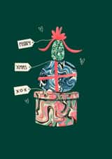 presents vintage Christmas Card 16481 created by Kerri Brown