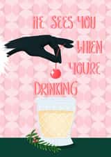 booze alcohol Christmas Card 16482 created by Kerri Brown