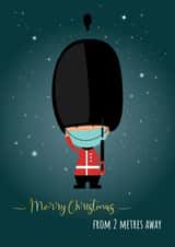 soldier mask Christmas Card 46353 created by Owl Cards