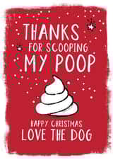 scoop poop Christmas Card 34568 created by High Five Prints Co